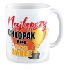kubek NAJLEPSZY CHŁOPAK - PUCHAR biały